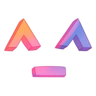 ☺️ geométrico, abstracto, formas, moderno, pegatina whatsapp sticker