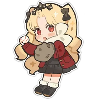 😫 Animé, Chibi, Sticker, Baseball, Mignon, Fille, Dessin animé telegram sticker