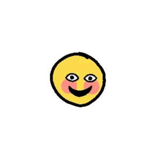 😀 emoji, smiley, rosto, desenho, rubor telegram sticker
