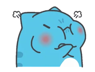😤 blue cat telegram sticker