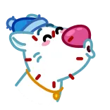 😘 собака, животное, стикер, мультфильм, иллюстрация, милый telegram sticker