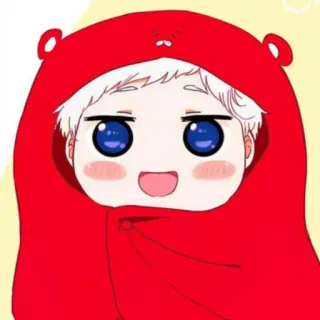 💫 anime, kawaii, cute, cartoon, chibi, red hood telegram sticker