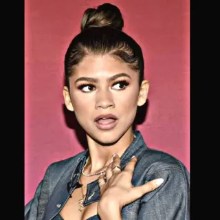 😳 Zendaya Attrice, Celebrità, Zendaya, Donna, Ritratto telegram sticker