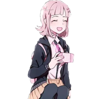 🎮 Chiaki Nanami Danganronpa anime, video game, kawaii, cute, character, danganronpa telegram sticker
