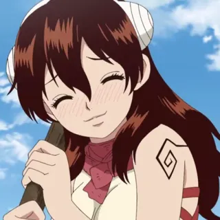 ⛰ Ruri Dr. Stone anime, Dr. Stone, Ruri, character, female telegram sticker