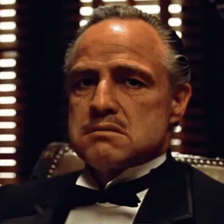 π€·ββ Vito Corleone The Godfather film, mafia, classico, don, padrino whatsapp sticker