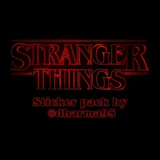 © Stranger Things STRANGER THINGS Sticker pack by @dharma95 stranger things, netflix, serie, jaren 80, stickerpakket whatsapp sticker