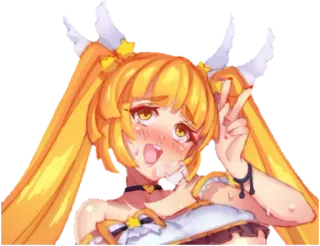 😝 anime, girl, cute, kawaii telegram sticker