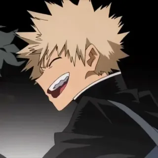 🎭 Bakugo My Hero Academia Аниме, Манга, Моя геройская академия, Бакуго, Персонаж, Фанатское творчество whatsapp sticker