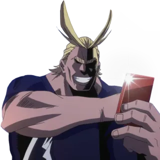 📸 All Might My Hero Academia Anime, My Hero Academia, All Might, Superhéroe, Dibujos animados telegram sticker