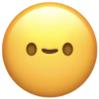 🙂 Эмодзи, Смайлик, Лицо, Желтый whatsapp sticker