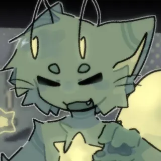 ❇️ kot, zwierzę, kreskówka, postać, naklejka, słodki telegram sticker