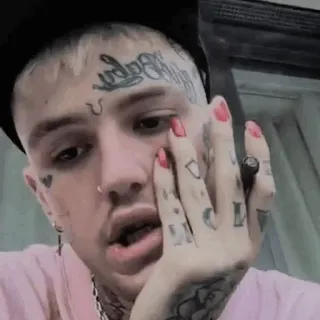 💙 Lil Peep Baby Lil Peep, เพลง, รอยสัก, แร็ปเปอร์, นักดนตรี, ศิลปิน telegram sticker