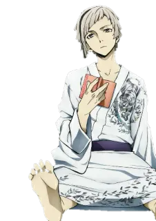 😐 Atsushi Nakajima Bungo Stray Dogs Atsushi Nakajima, Bungo Stray Dogs, Anime, Personagem, Tatuagem telegram sticker