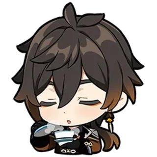 🎭 Zhongli Genshin Impact Anime, Spiel, Süß, Chibi, Genshin Impact, Zhongli whatsapp sticker