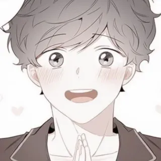 ✨ สไตล์อนิเมะ, น่ารัก, มีความสุข, เขินอาย, การ์ตูน, หน้ายิ้ม telegram sticker