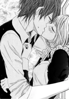 ❤️ anime, kiss, romance, love, maid, manga telegram sticker