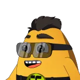 🤣 Dibujo animado, Gafas, Personaje amarillo, Animado telegram sticker