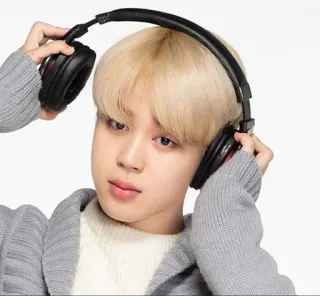 🎧 Person, Kopfhörer, Musik, Porträt, Mann, K-Pop, Jimin telegram sticker