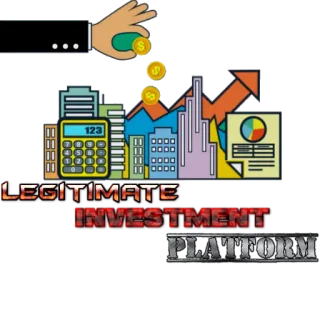 👍 LEGITIMATE INVESTMENT PLATFORM investimento, finanças, plataforma, dinheiro, crescimento telegram sticker
