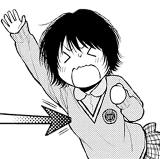 😫 anime, girl, manga, japanese, cartoon, school uniform telegram sticker