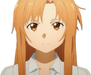 😕 Asuna Yuuki Sword Art Online Anime, Personagem, Asuna, Sword Art Online telegram sticker