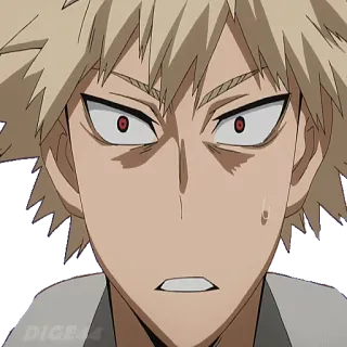😳 Katsuki Bakugo My Hero Academia Anime, Manga, My Hero Academia, Katsuki Bakugo, Explosión, Enojado telegram sticker
