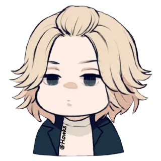 😐 @Hawks Anime, Kreskówka, Naklejka, Postać telegram sticker