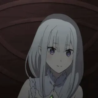 🤍 Emilia Re:Zero Anime, Emilia, Re:Zero, Waifu telegram sticker