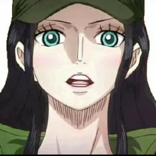 👑 Nico Robin One Piece Anime, Dessin animé, One Piece, Nico Robin whatsapp sticker