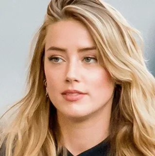 🙂 Amber Heard donna, attrice, bionda, ritratto, celebrità telegram sticker
