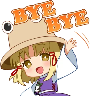👋 BYE BYE anime, manga, bye, goodbye, waving telegram sticker