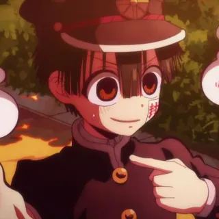 🕊 Hanako Toilet-bound Hanako-kun anime, manga, school uniform, hanako-kun, supernatural, character telegram sticker
