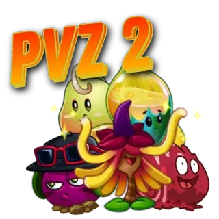 🌟 Plants vs. Zombies 2 PVZ 2 plants vs zombies, spiel, pflanzen, zombies, pvz2, videospiel telegram sticker
