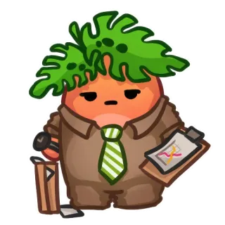 📈 character, cartoon, sticker telegram sticker