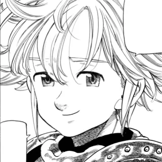 😞 Meliodas Seven Deadly Sins anime, manga, character, Meliodas, Seven Deadly Sins telegram sticker