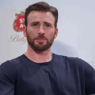🌐 Chris Evans ator, celebridade, retrato, homem, Chris Evans whatsapp sticker