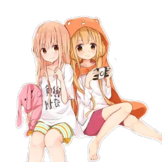 👭 魚妹好像 动漫, 女孩, 可爱, 卡通, 友谊 whatsapp sticker