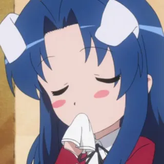 💜 anime, cute, girl, crying, cartoon telegram sticker