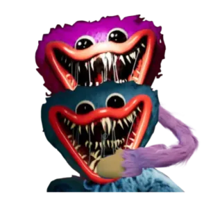 💞 Huggy Wuggy Poppy Playtime Monster, Horor, Menakutkan, Video game, Seram whatsapp sticker