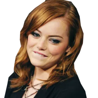 👅 Emma Stone 여배우, 유명인, 여자, 인물사진 telegram sticker