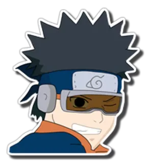 😉 Obito Uchiha Naruto anime, manga, ninja, Obito Uchiha, Naruto, sticker telegram sticker