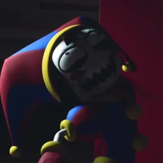 😳 bufón, payaso, espeluznante, horror, miedo, dibujos animados telegram sticker