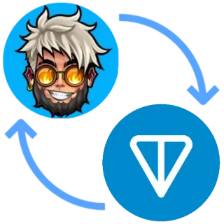 👍 アバター, サイクル, 矢印, 繰り返し, ループ, キャラクター, ゲーム telegram sticker