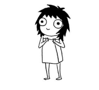 ☺️ Sarah Andersen Sarah's Scribbles sarah andersen, sarah's scribbles, bd, dessin animé, drôle, fille telegram sticker
