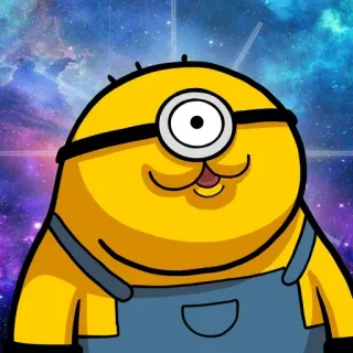 😂 Minion ミニオン, アニメ, キャラクター, 面白い, 黄色, 可愛い telegram sticker
