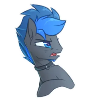 🤢 Pony, MLP, My Little Pony, Zeichentrick, Pferd, Anthro telegram sticker