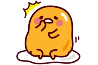 🥞 Gudetama uovo, pigro, carino, Sanrio, cartone animato whatsapp sticker