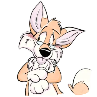 🥺 anthropomorph, fuchs, cartoon, tier, brille telegram sticker