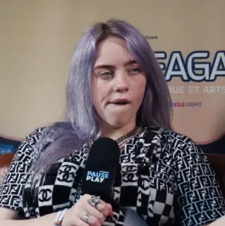 🕸 Billie Eilish cantante, celebrità, musicista, pop star, Billie Eilish telegram sticker